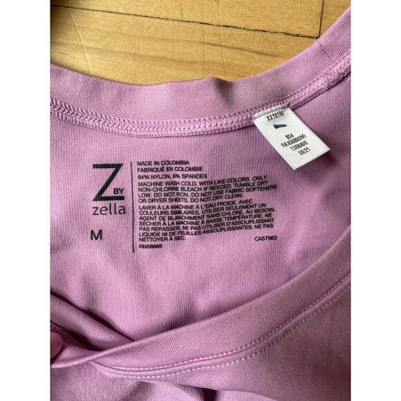 Z By Zella BNWOT Women Purple Activewear Long Sleeve Top Sz Medium - Picture 4 of 5